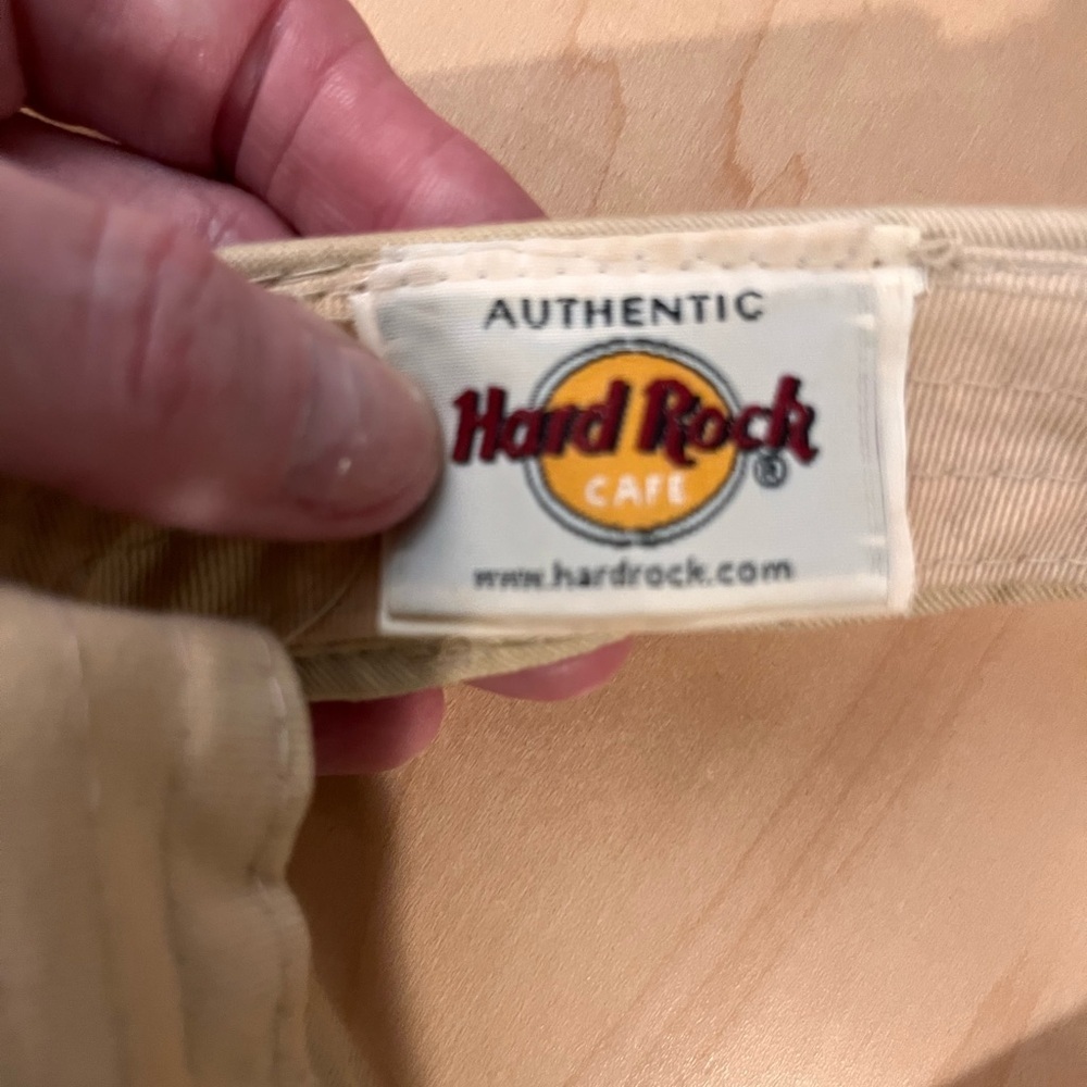 Hard Rock Cafe Beige Visor - Picture 3 of 5
